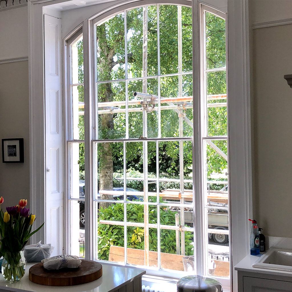 Sash Window repair - Cheltenham Georgian property